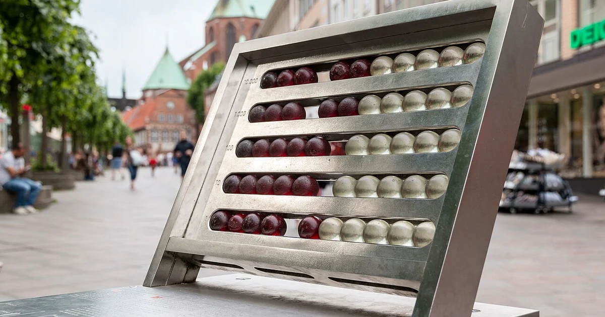 Abacus of Science Path, Lübeck, Schleswig-Holstein, Germany