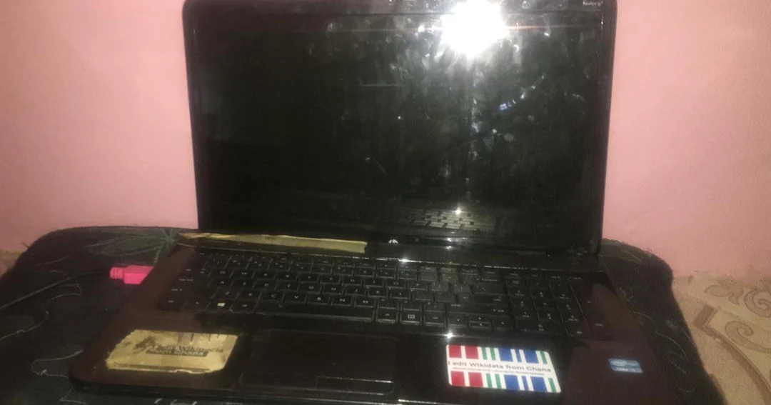 broken laptop