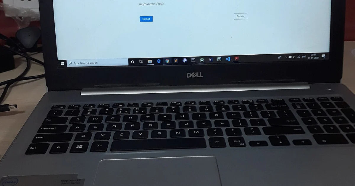 Photo of laptop of DELL company